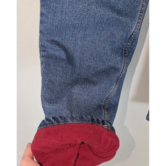 Blue Mountain Jeans 8 Women's Blue Fleece Lined Straight Leg Warm Winter Snow - Picture 3 of 7
